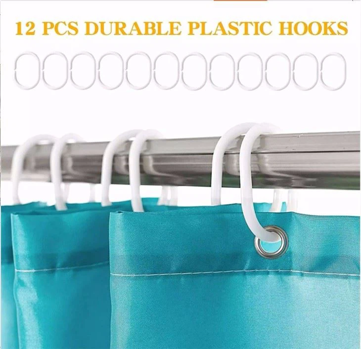 Blue Pattern Shower Curtain