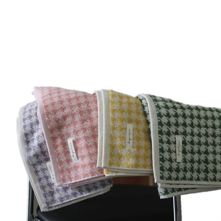 Embroidered Adult Towel Combed Cotton Yarn Dyed Jacquard Craft Bath Towel Children's Face Towel