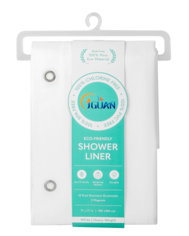 Cho vann Custom Size PEVA douch rido twalèt pwodwi Custom rido douch